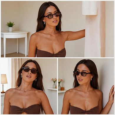 Kaelin Home Retro Polarized Hexagon Sunglasses
