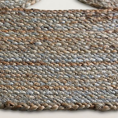 Handmade Jute Area Rug Braided Boho Farmhouse Sustainable Durable Versatile Style