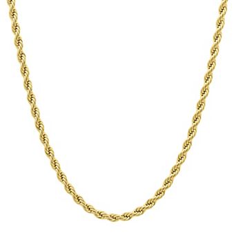 Steel Nation Men's 20-Inch Stainless Steel Rope Chain