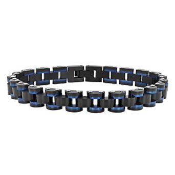 Steel Nation Men's Ion-Plated Stainless Steel Bracelet