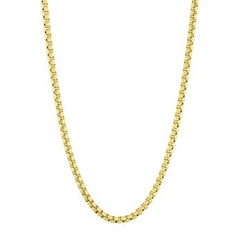 Steel Nation Men's Gold Tone Stainless Steel Box Rolo Chain