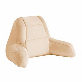 Reading Pillow for Bed Adult Teens Shredded Foam Support Arms Velvet Washable Cover