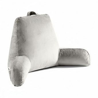 Reading Pillow Shredded Memory Foam Extend Arms Pockets Washable Cover Bed Support