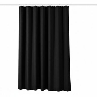 White 3D Embossed Herringbone Fabric Shower Curtain Set with Hooks