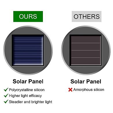 Solar Outdoor Hanging Lights Waterproof Cracked Glass Globe Lanterns for Yard Patio Fence Tree