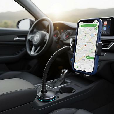 Upgraded Cup Holder Phone Mount Universal Adjustable Gooseneck Cradle