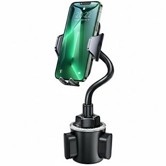 Military-Grade Car Cup Phone Holder Enhanced 13" 360° Adjustable Gooseneck Anti-Shake Universal