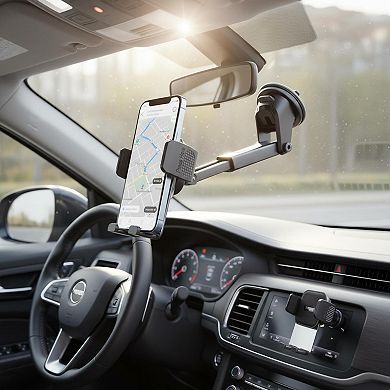 Upgraded Military-Grade Car Phone Holder 3-in-1 Dashboard/Windshield Air Vent One-Button