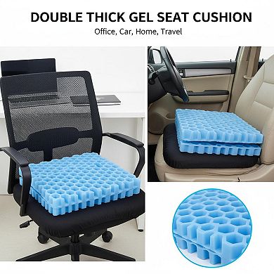 Gel Seat Cushion Double Thick Egg for Long Sitting Office Car Pain Relief
