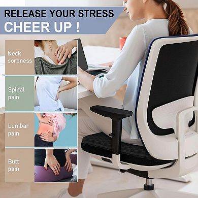Gel Seat Cushion Double Thick Egg for Long Sitting Office Car Pain Relief
