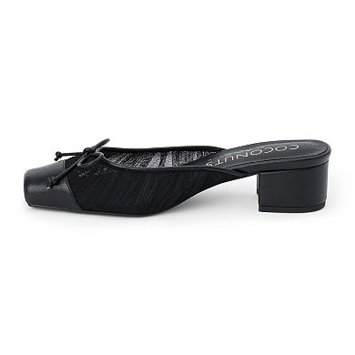 Coconuts by Matisse Geneva Women's Block Heel Mules with Bow Accent