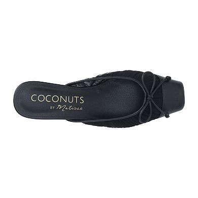 Coconuts by Matisse Geneva Women's Block Heel Mules with Bow Accent