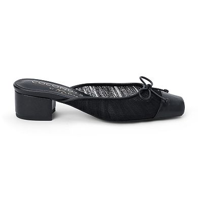 Coconuts by Matisse Geneva Women's Block Heel Mules with Bow Accent