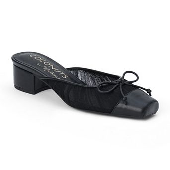 Coconuts by Matisse Geneva Women's Block Heel Mules with Bow Accent