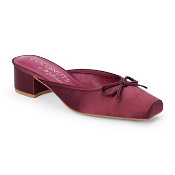 Coconuts by Matisse Geneva Women's Block Heel Mules with Bow Accent