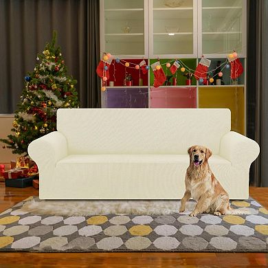 Fuzzy Washable Couch Cover Non Slip Thick Soft Pet Protector for Sofa