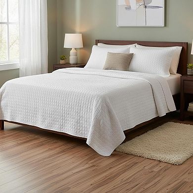 Quilt Bedding Set with Shams Coverlet Lightweight All Season Machine Washable