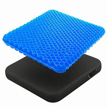 Gel Seat Cushion for Long Sitting Office Chair Soft Breathable Non-slip Thick Cooling Pain Relief