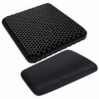 Gel Seat Cushion Breathable Non-slip Cover Relieves Pain Office Car