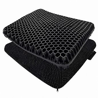 Gel Seat Cushion Double Thick Egg for Long Sitting Office Car Tailbone Pain Relief