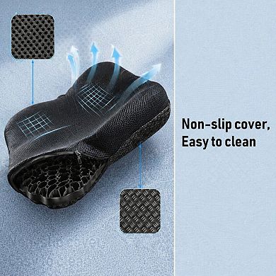 Gel Seat Cushion Thickened Breathable U-Shaped Double Layer Anti-Slip Cover for Office Car Home