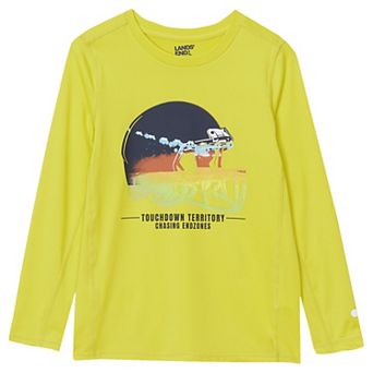Boys 8-20 Lands' End Active Long Sleeve Graphic Tee in Husky