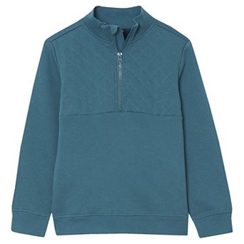 Boys 2-20 Lands' End Long Sleeve Quarter Zip Henley Pullover