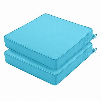 Outdoor Chair Cushions Water Resistant UV Protected Thick Seat Cushions with Ties for Patio Garden