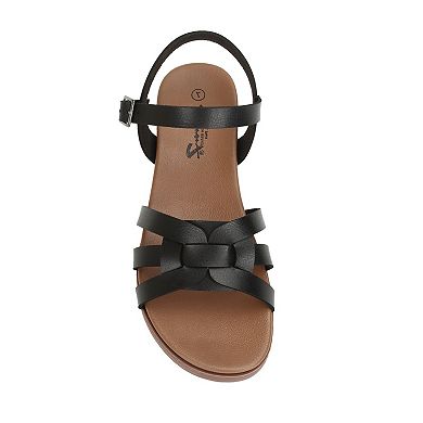 Yoki Doreen-09 Women's Slingback Flat Sandals