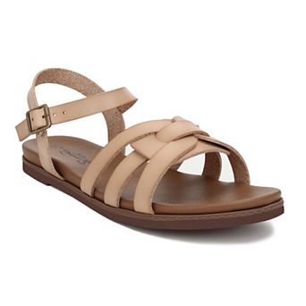 Yoki Doreen-09 Women's Slingback Flat Sandals