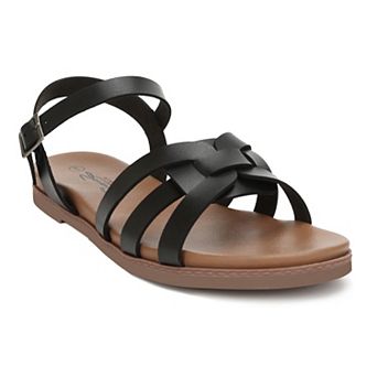 Yoki Doreen-09 Women's Slingback Flat Sandals