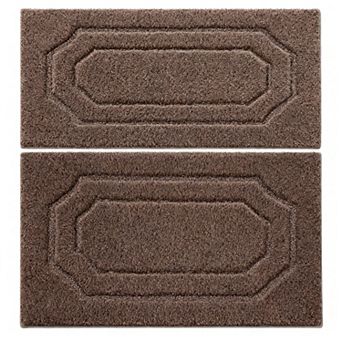 Pink Bathroom Rugs Absorbent Microfiber Bath Mat Non Slip Machine Washable