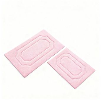 Pink Bathroom Rugs Absorbent Microfiber Bath Mat Non Slip Machine Washable