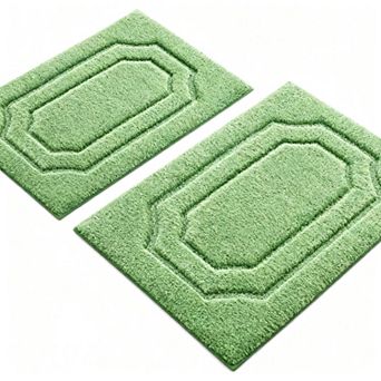Pink Bathroom Rugs Absorbent Microfiber Bath Mat Non Slip Machine Washable