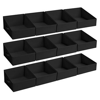 Closet Storage Bins Fabric Baskets Collapsible Organizers Handles Shelves Cubes Toys Towels Clothes