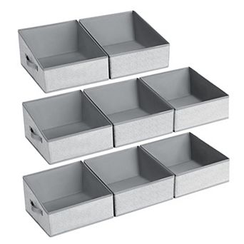 Closet Storage Bins Fabric Baskets Collapsible Organizers Handles Shelves Cubes Toys Towels Clothes