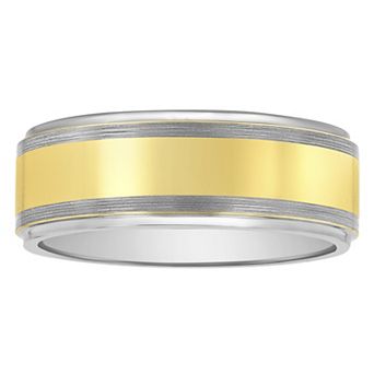 Steel Nation Men's Two Tone Tungsten Ring