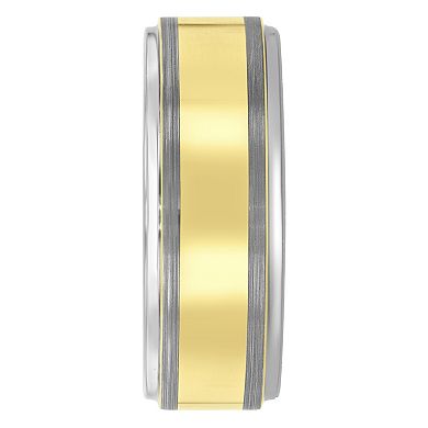 Steel Nation Men's Two Tone Tungsten Ring