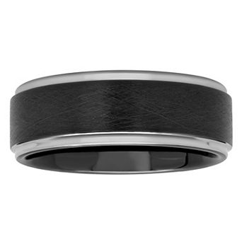 Steel Nation Men's Tungsten Satin Band Ring