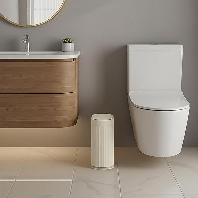Motion Sensor Trash Can 2 Gal Automatic Lid IPX5 Waterproof Wastebasket Bathroom Kitchen Office