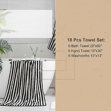 Microfiber Bath Towel Set Highly Absorbent Quick Dry Ultra Soft Bathroom Towels