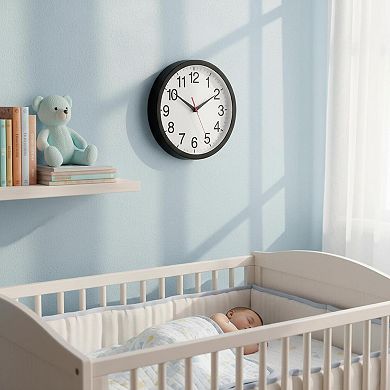 Modern Silent Non-Ticking Large Analog Wall Clock for Living Room Office Home Bedroom Kitchen