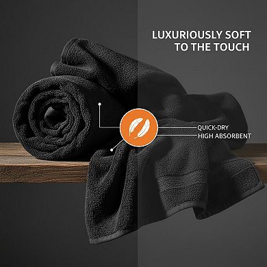 Extra Large Microfiber Bath Towels Set Thick Absorbent Quick Dry Soft Multi Use