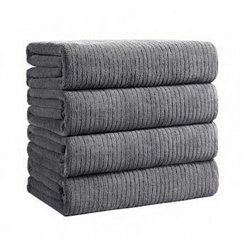 Extra Large Microfiber Bath Towels Set Thick Absorbent Quick Dry Soft Multi Use