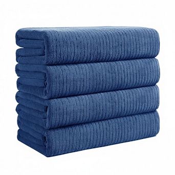 Extra Large Microfiber Bath Towels Set Thick Absorbent Quick Dry Soft Multi Use