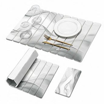 Large Diatomaceous Earth Dish Drying Mat Set Quick Dry Absorbent Foldable Kitchen Counter Multi Use
