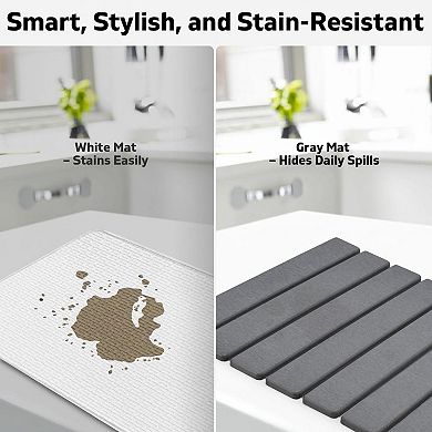Stone Dish Drying Mat Collapsible Super Absorbent Diatomaceous Earth Multipurpose