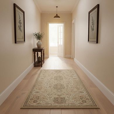 Hallway Runner Rug Washable Non Slip Soft Low Pile Indoor Farmhouse Carpet