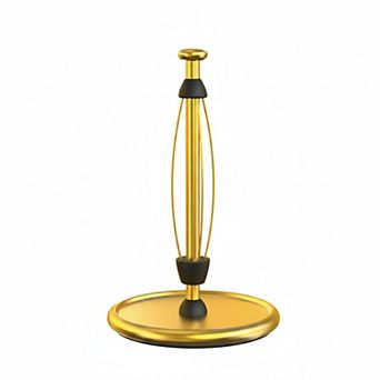 Wooden Countertop Paper Towel Holder Weighted Base One-Handed Damping EVA Non Slip Pad Kitchen
