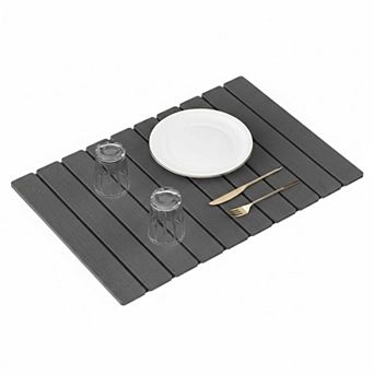 Large Stone Dish Drying Mat Quick Dry Absorbent Foldable Kitchen Counter Organizer Pad